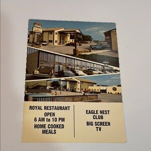 Vintage Royal Restaurant Postcard -Tulsa Oklahoma